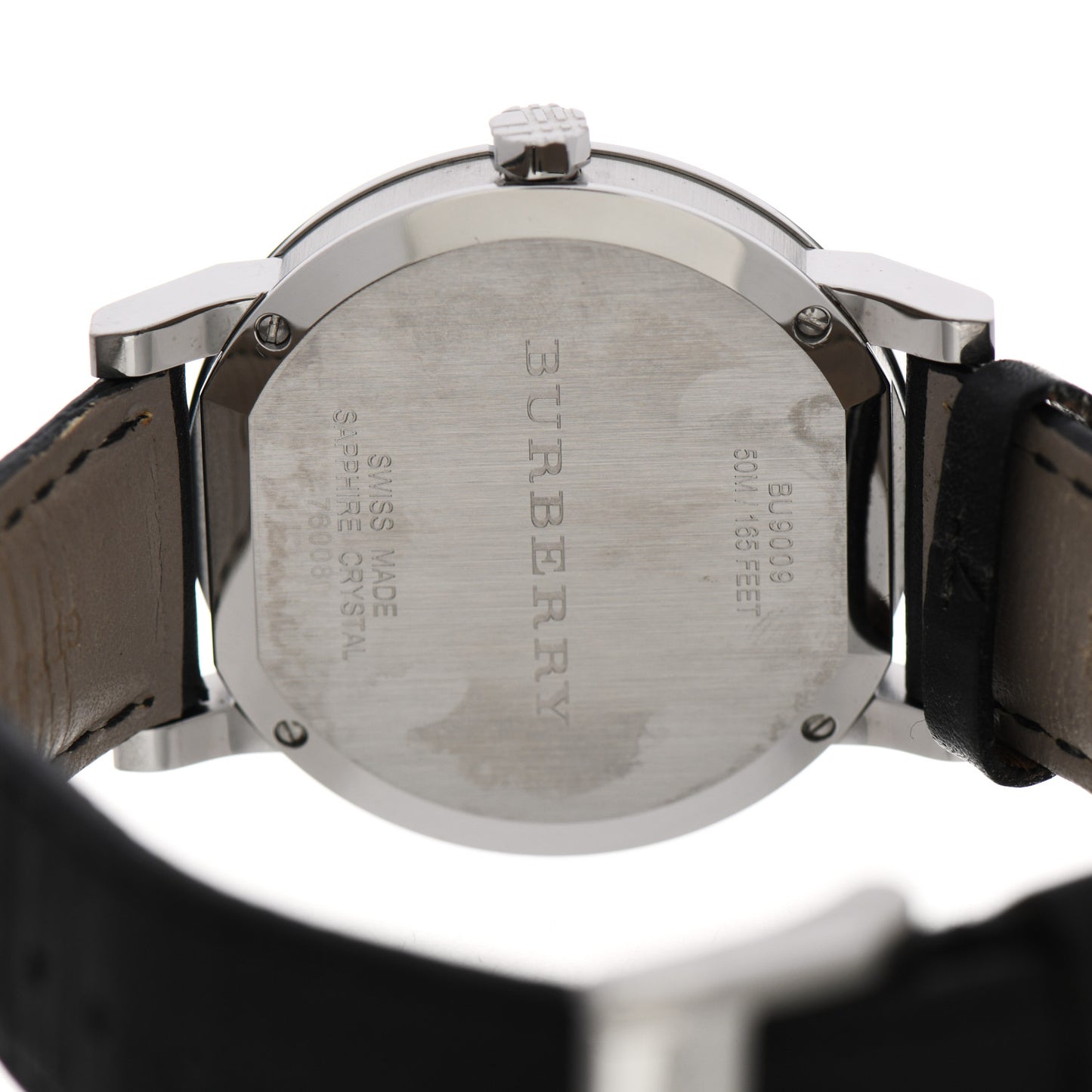Stainless Steel Calfskin 38mm The City Quartz Watch Black BU9009