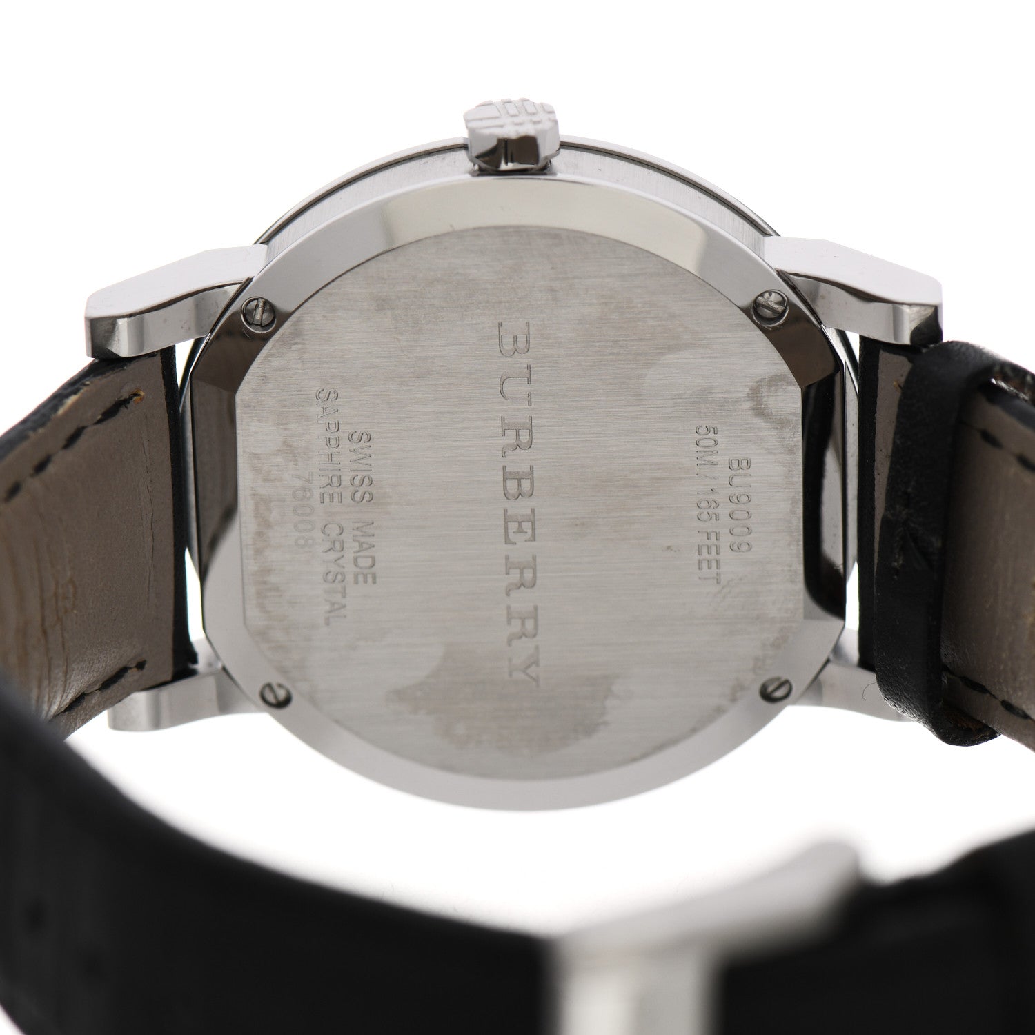 Burberry Stainless Steel Calfskin 38mm The City Quartz Watch Black BU9009 3 of 4