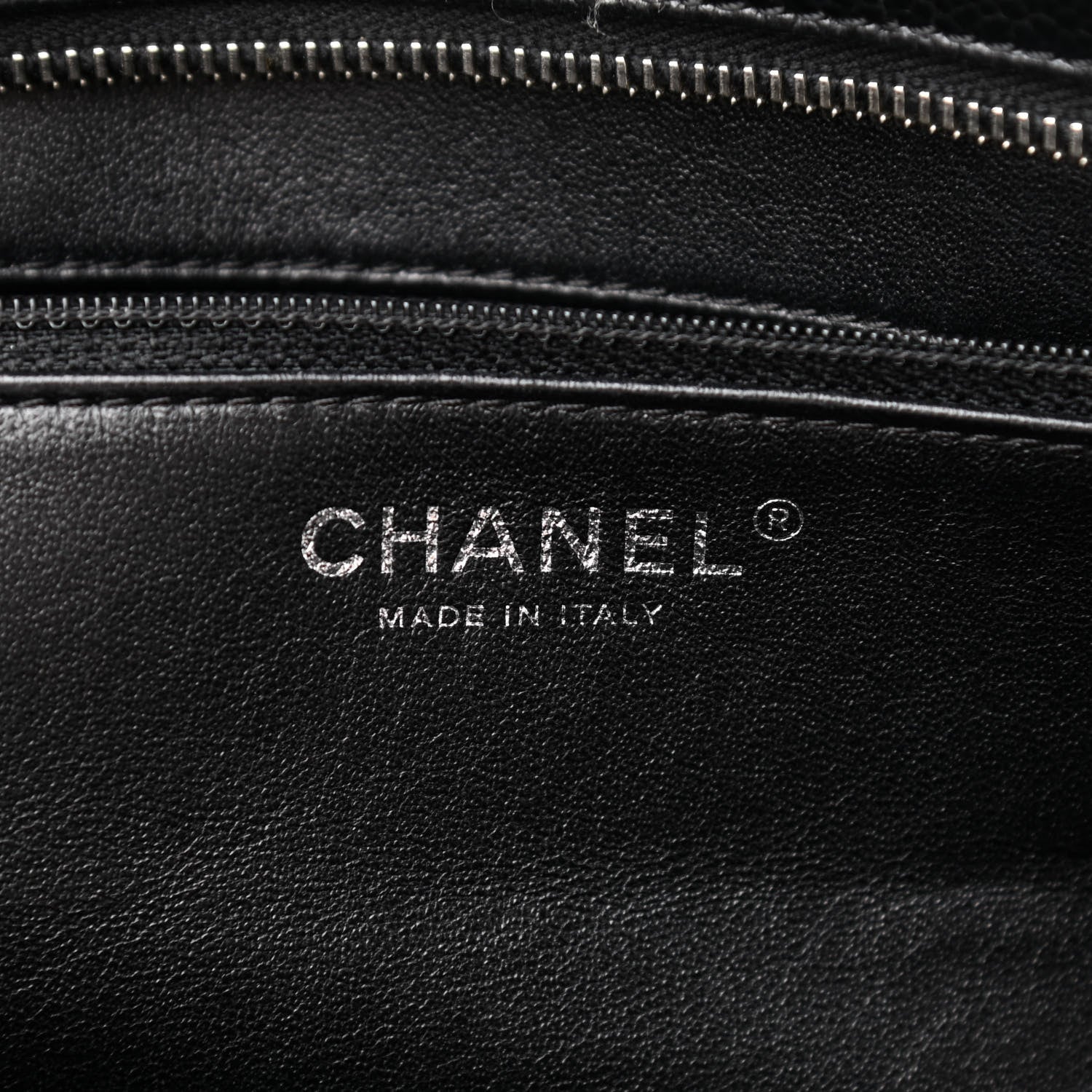 Chanel Caviar Quilted CC Timeless Bowler Black 6 of 10