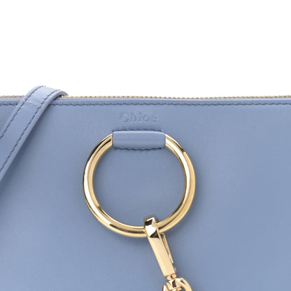 Chloe Supple Lambskin Small Faye Soft Zippered Shoulder Bag Gentle Blue 8 of 11