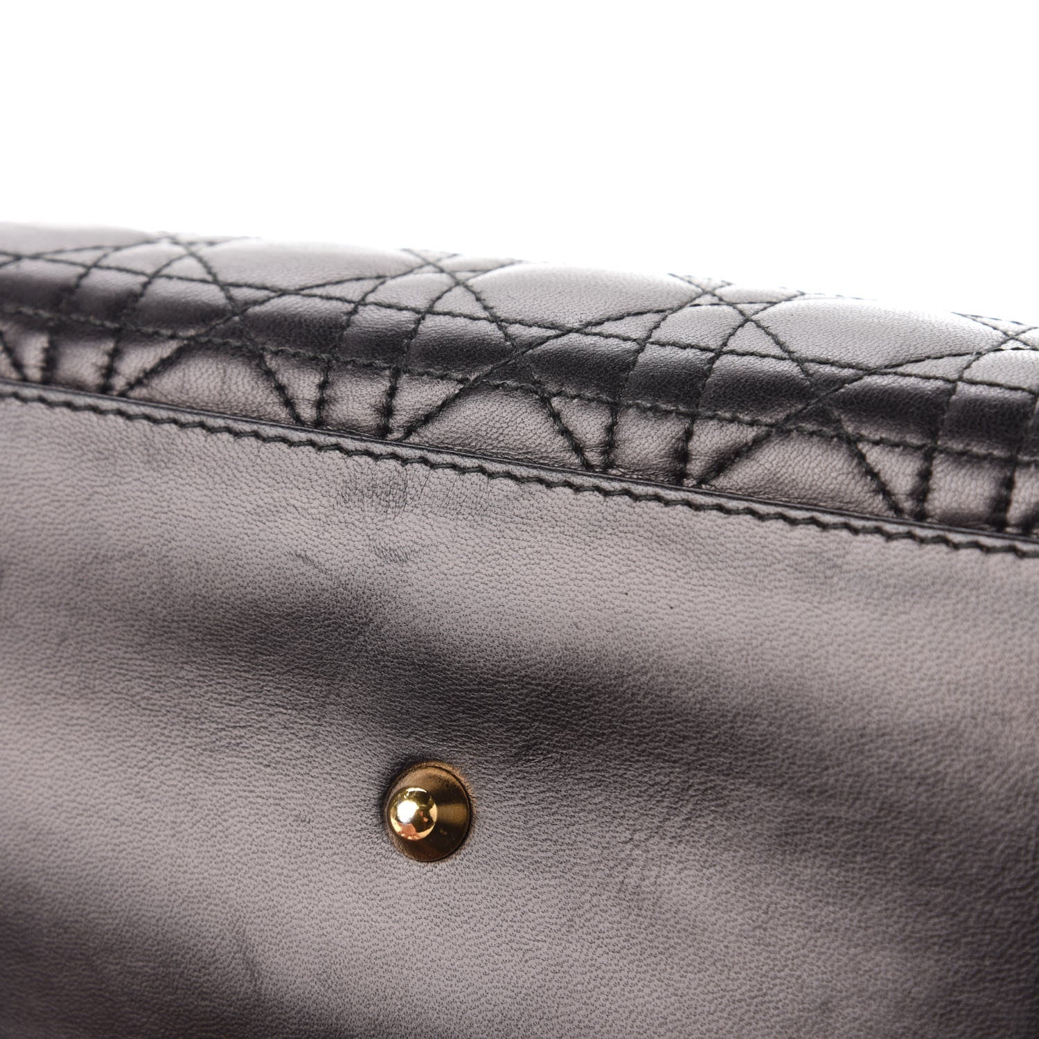Christian Dior Lambskin Cannage Large Lady Dior Black 11 of 11