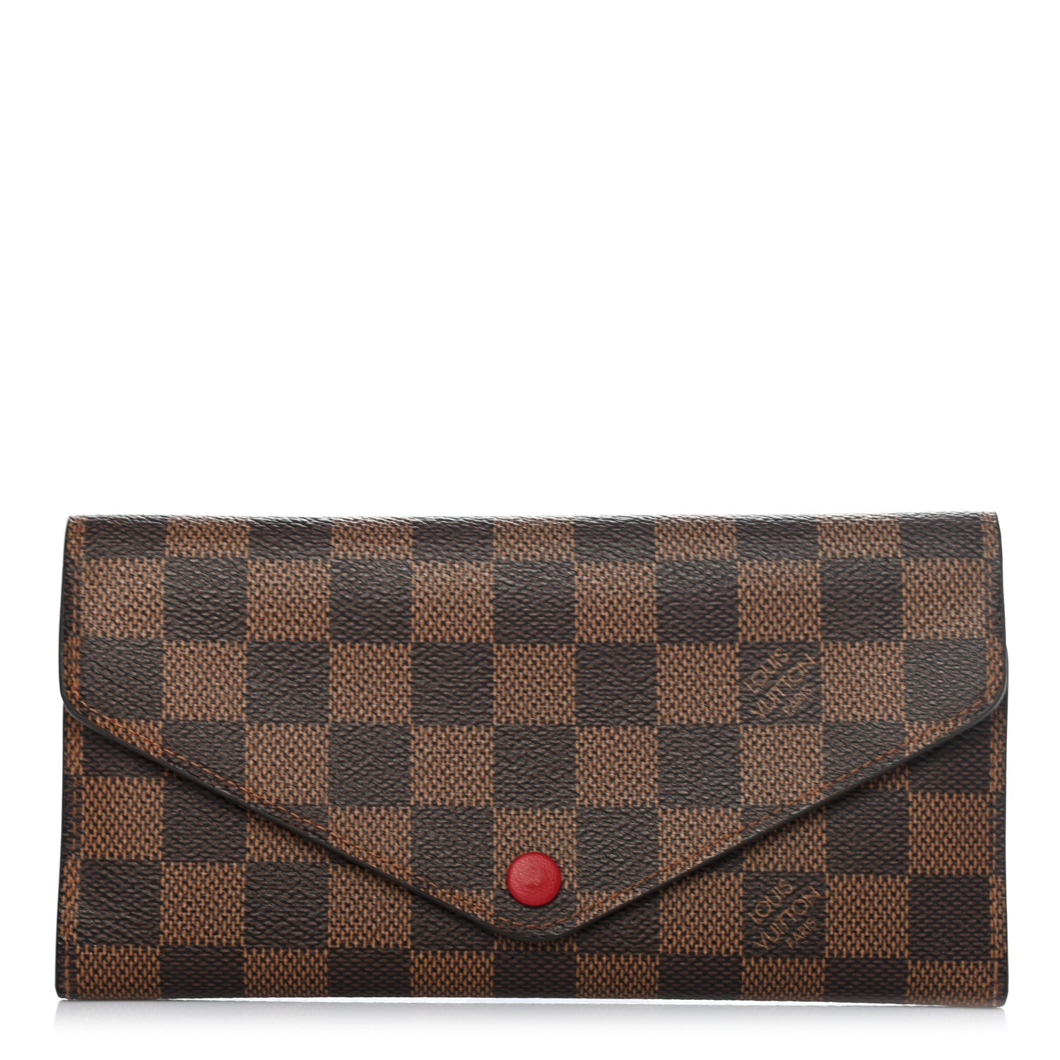 Louis Vuitton Damier Ebene Josephine Wallet Red 1 of 9