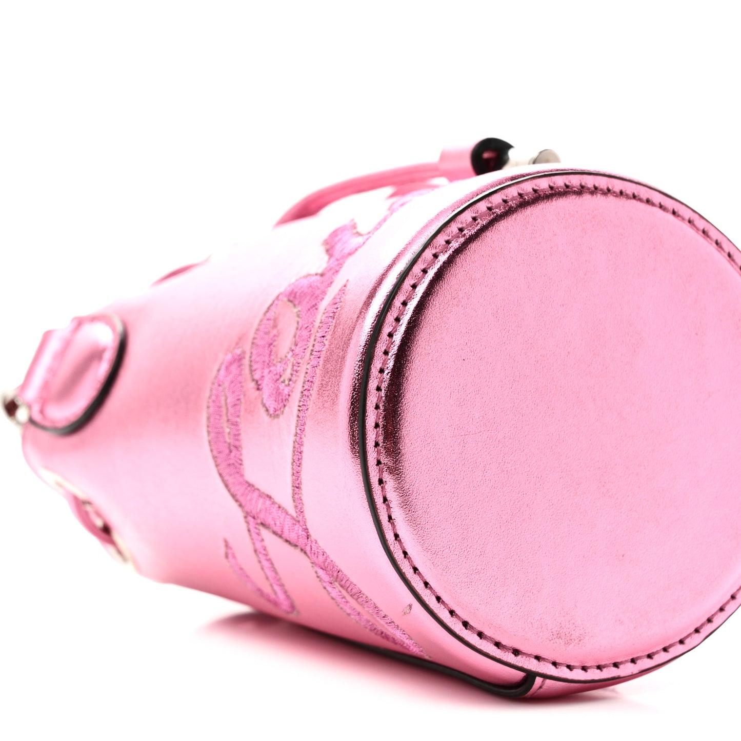 Metallic Calfskin Mary Jane Bucket Confettis