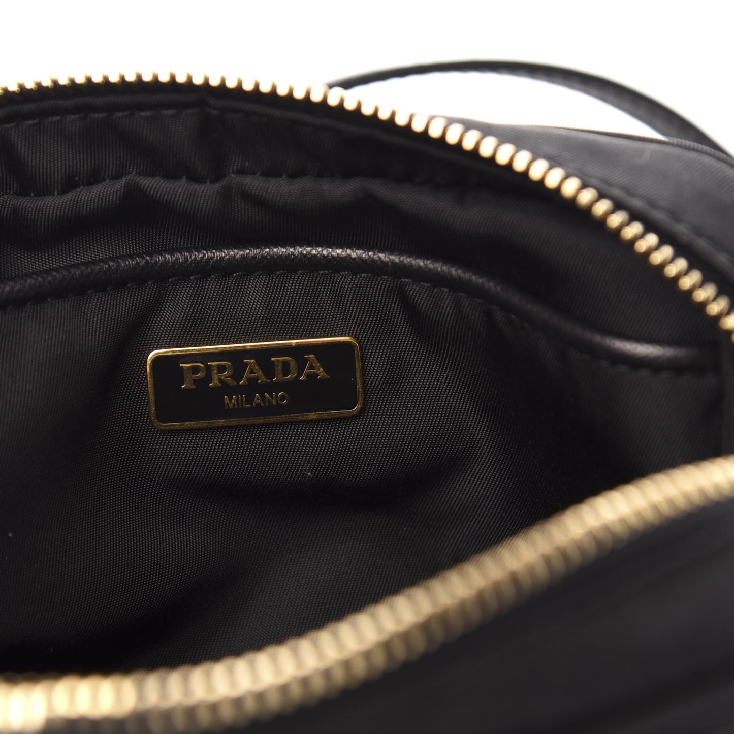 Tessuto Nylon Mini Camera Crossbody Bag Black