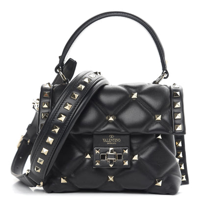 Valentino Garavani Nappa Mini Candystud Top Handle Bag Black 1 of 8
