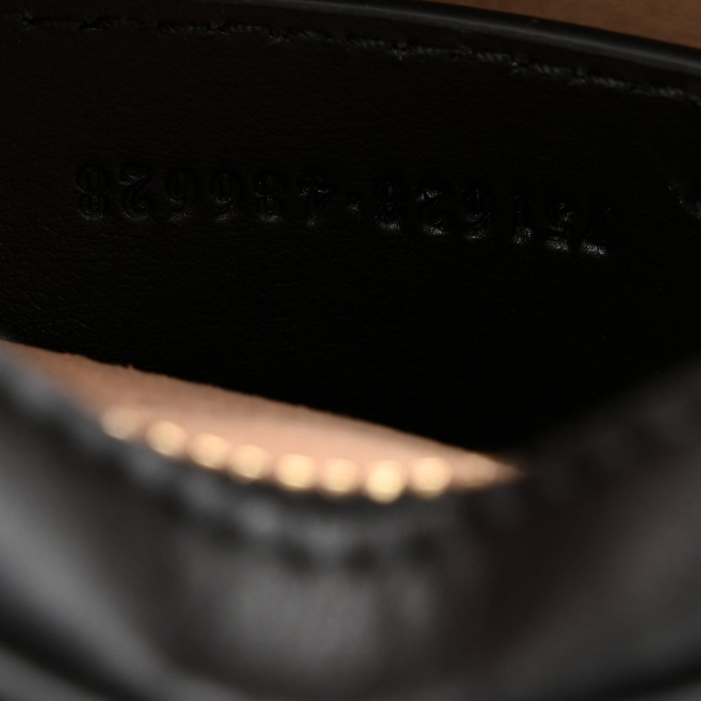 Calfskin Matelasse Diagonal Mini Interlocking G Heart Shoulder Bag Black