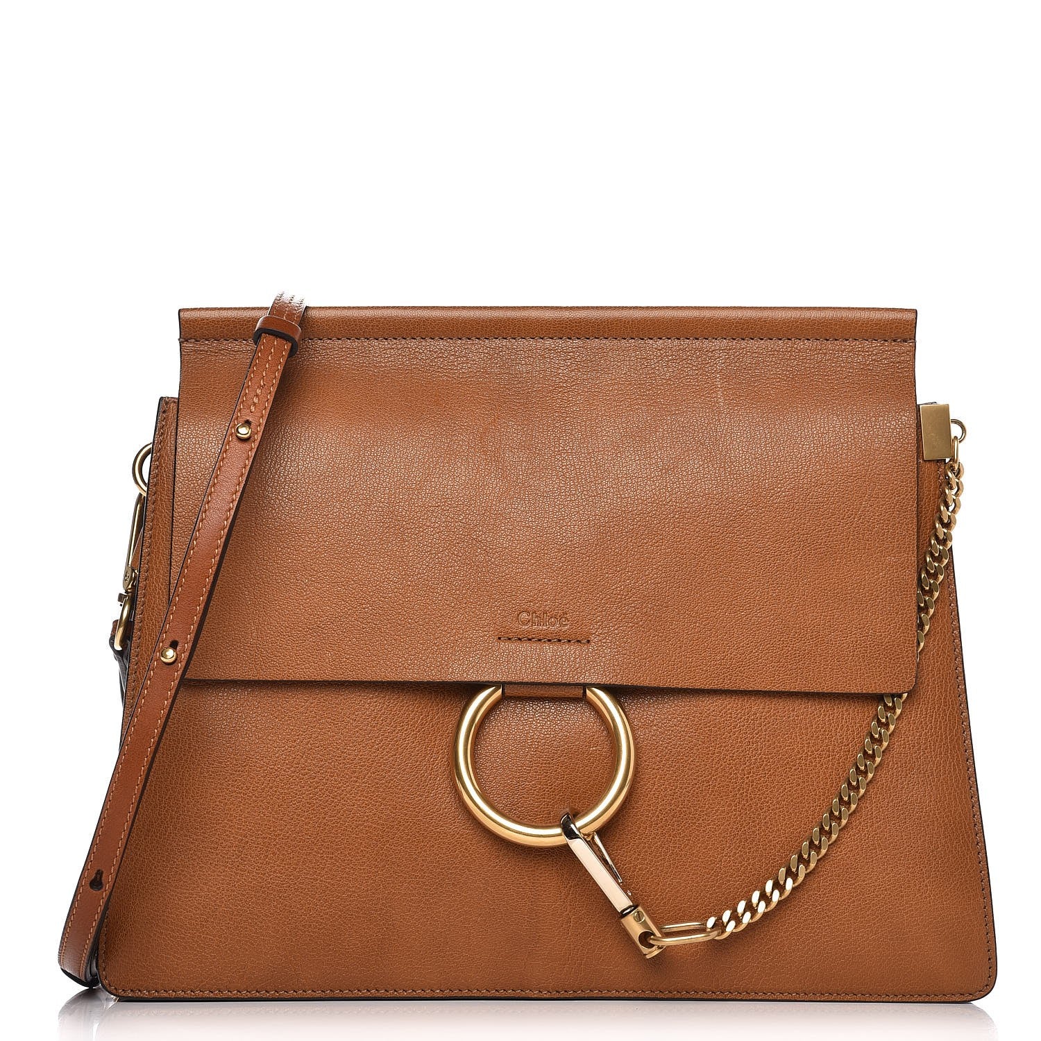 Chloe Goatskin Medium Faye Shoulder Bag Caramel 1 of 8