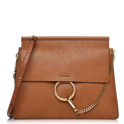 Chloe Goatskin Medium Faye Shoulder Bag Caramel 1 of 8