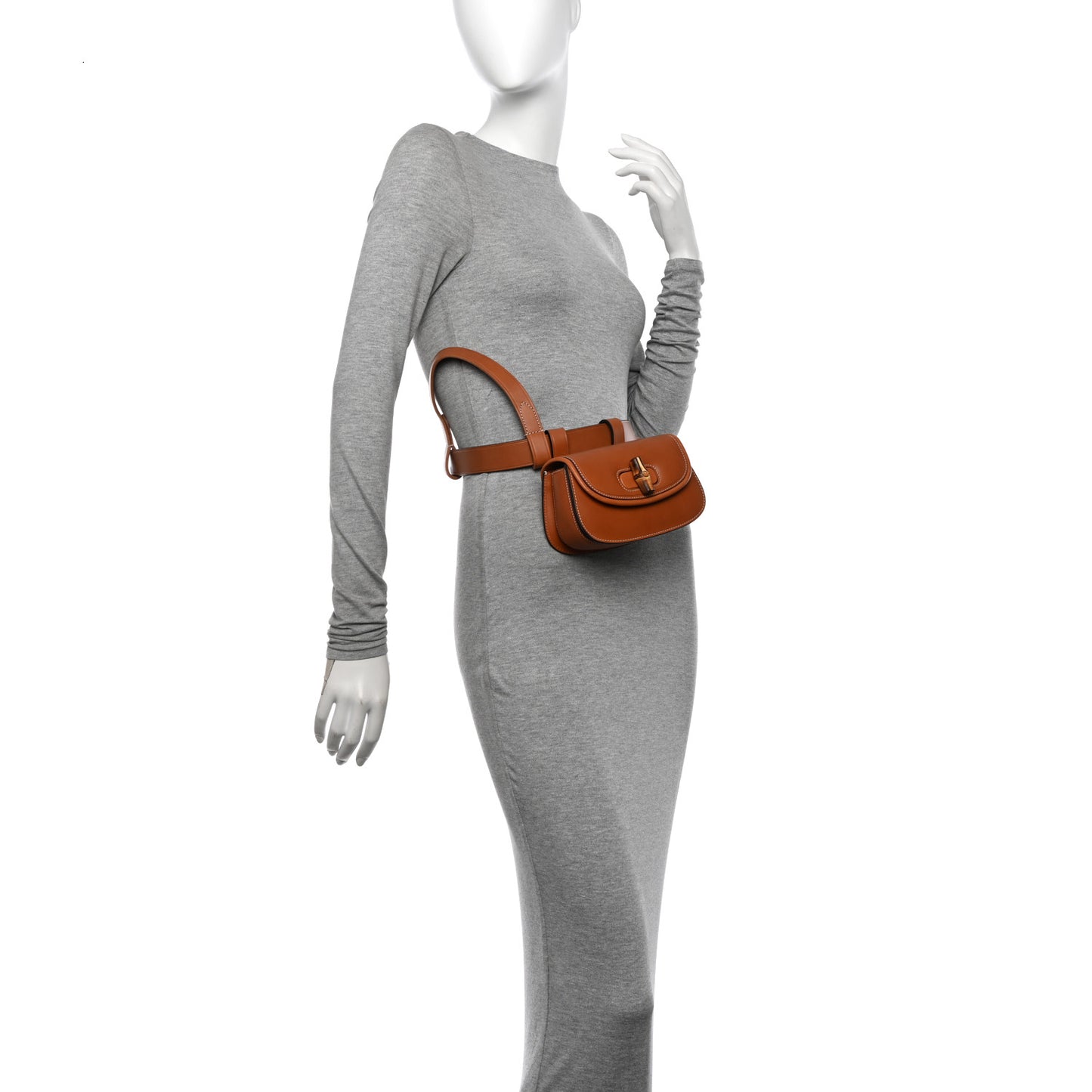 Calfskin Bamboo Mini 1947 Belt Bag 85 34 Brown