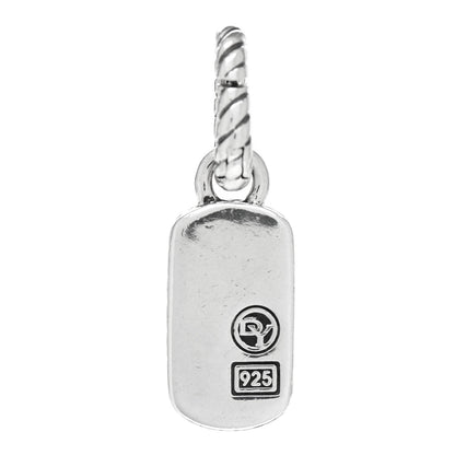 David Yurman Sterling Silver Diamond Midnight Melange Dog Tag Pendant 3 of 3