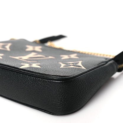 Louis Vuitton LOUIS VUITTON Empreinte Monogram Giant Mini Pochette Accessories Black 8 of 9