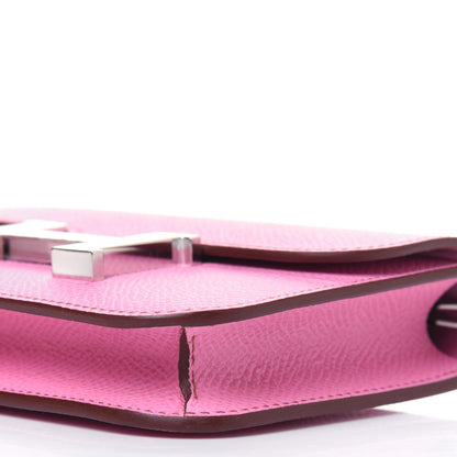 Hermes Epsom Constance Slim Wallet 5P Pink 13 of 15