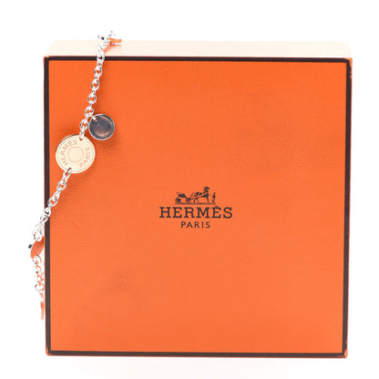 Hermes Sterling Silver 18K Rose Gold Confettis Bracelet LG 6 of 6