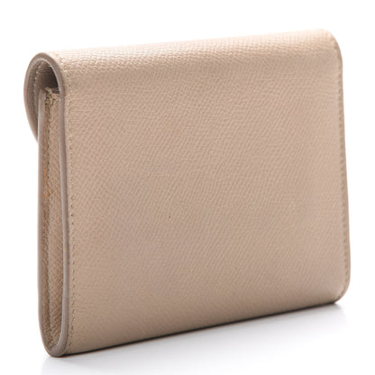 Celine Grained Calfskin Small Trotteur Multifunction Flap Wallet Light Taupe 2 of 9