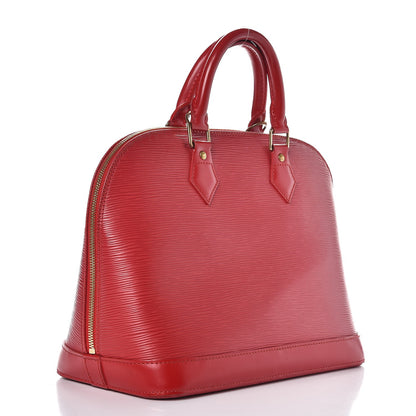 Louis Vuitton Epi Alma MM Rouge 3 of 16