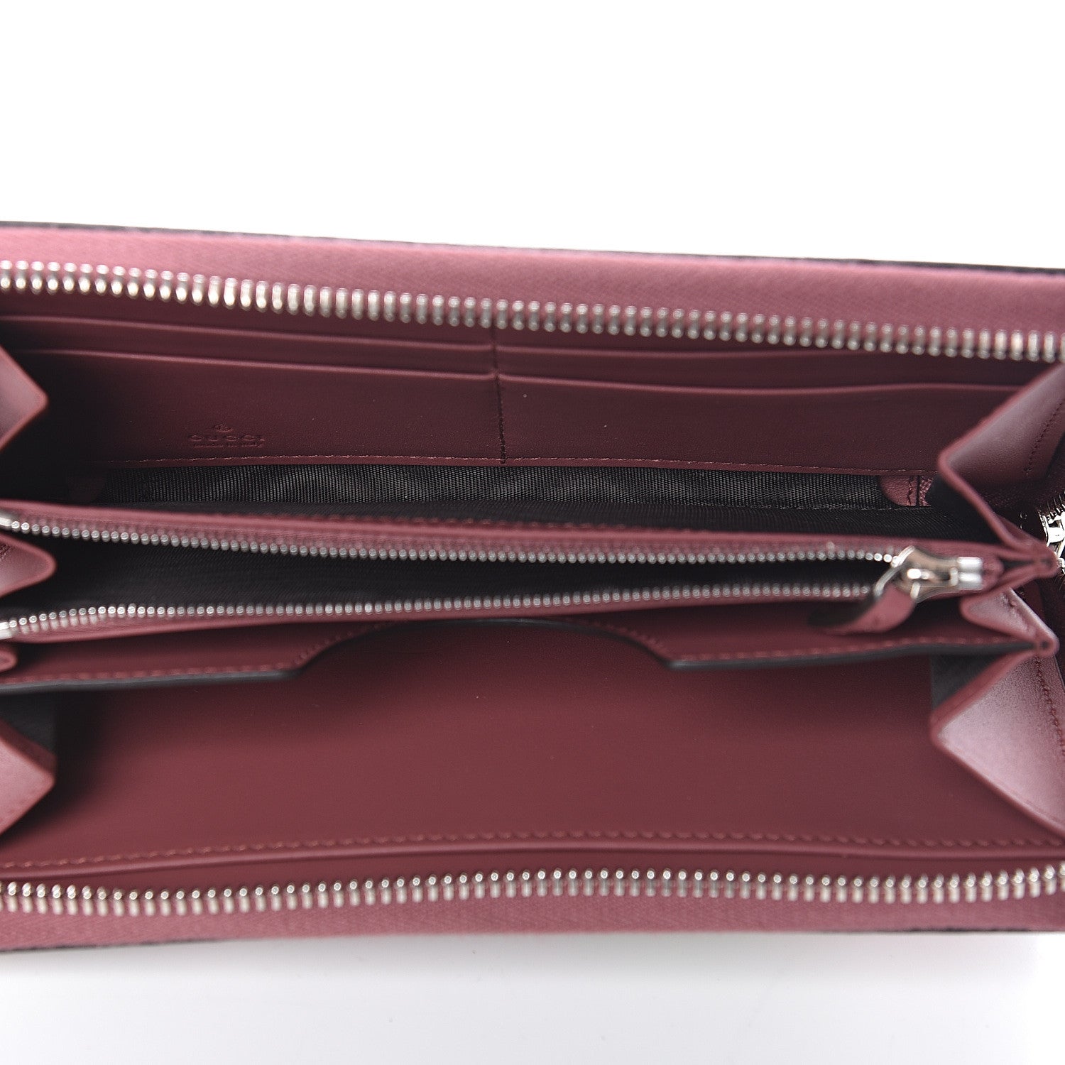Gucci GG Supreme Monogram Blooms Wrist Wallet Beige Multicolor Dry Rose 5 of 8