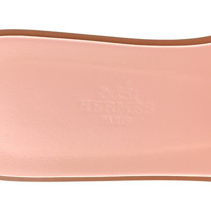 Hermes Epsom Oran Sandals 37 Rose Pale 7 of 9