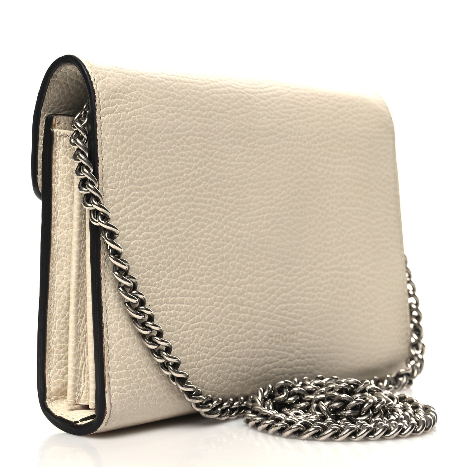 Gucci Dollar Calfskin Mini Dionysus Chain Wallet Mystic White 3 of 15