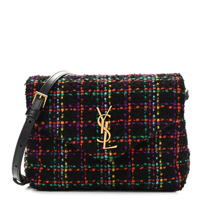 Saint Laurent Tweed Toy Loulou Shoulder Bag Black 1 of 12