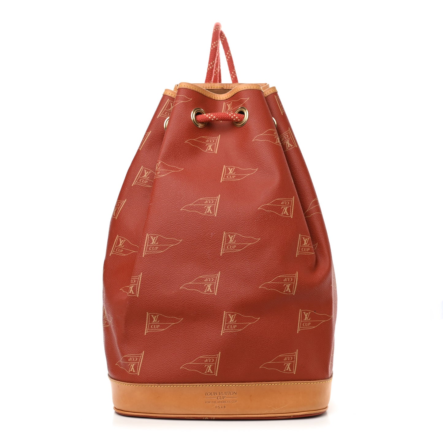 Canvas Americas Cup 1995 Saint Tropez Drawstring Bag Red