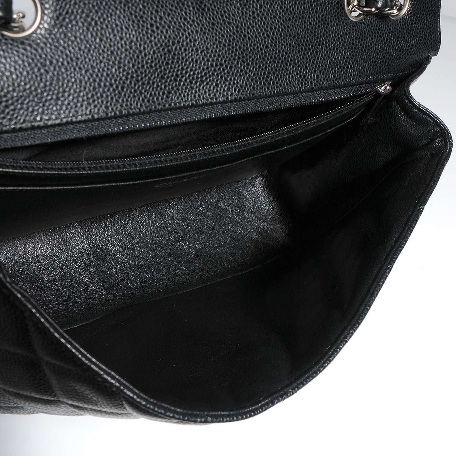 Chanel Caviar Jumbo Single Flap Black 6 of 8