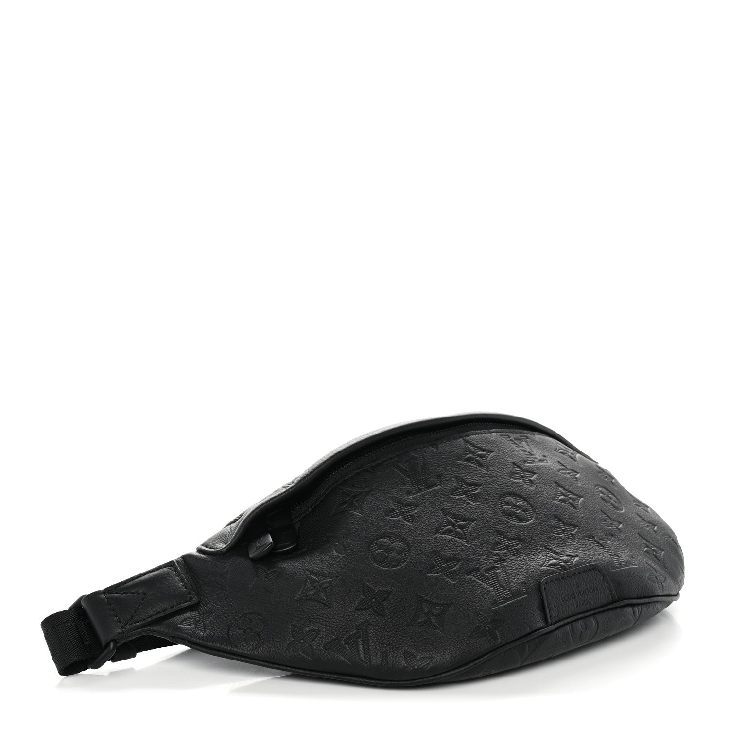 Louis Vuitton Calfskin Monogram Shadow Discovery Bumbag Black 3 of 8