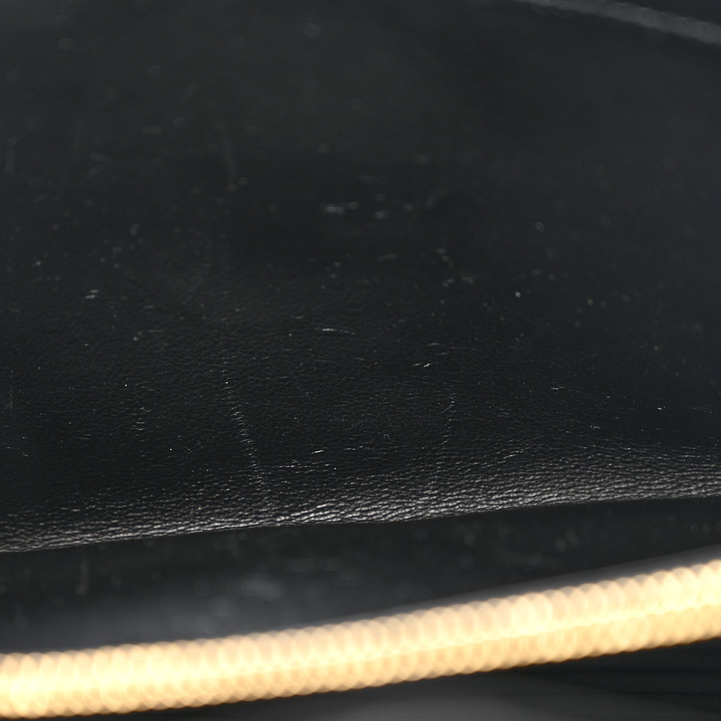 Grain De Poudre Mixed Matelasse Triquilt Monogram Chain Wallet Black
