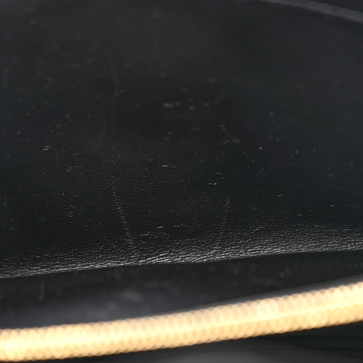 Saint Laurent Grain De Poudre Mixed Matelasse Triquilt Monogram Chain Wallet Black 13 of 13