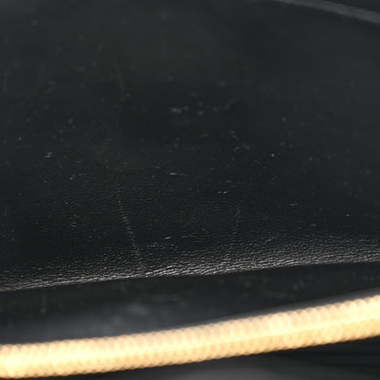 Saint Laurent Grain De Poudre Mixed Matelasse Triquilt Monogram Chain Wallet Black 13 of 13