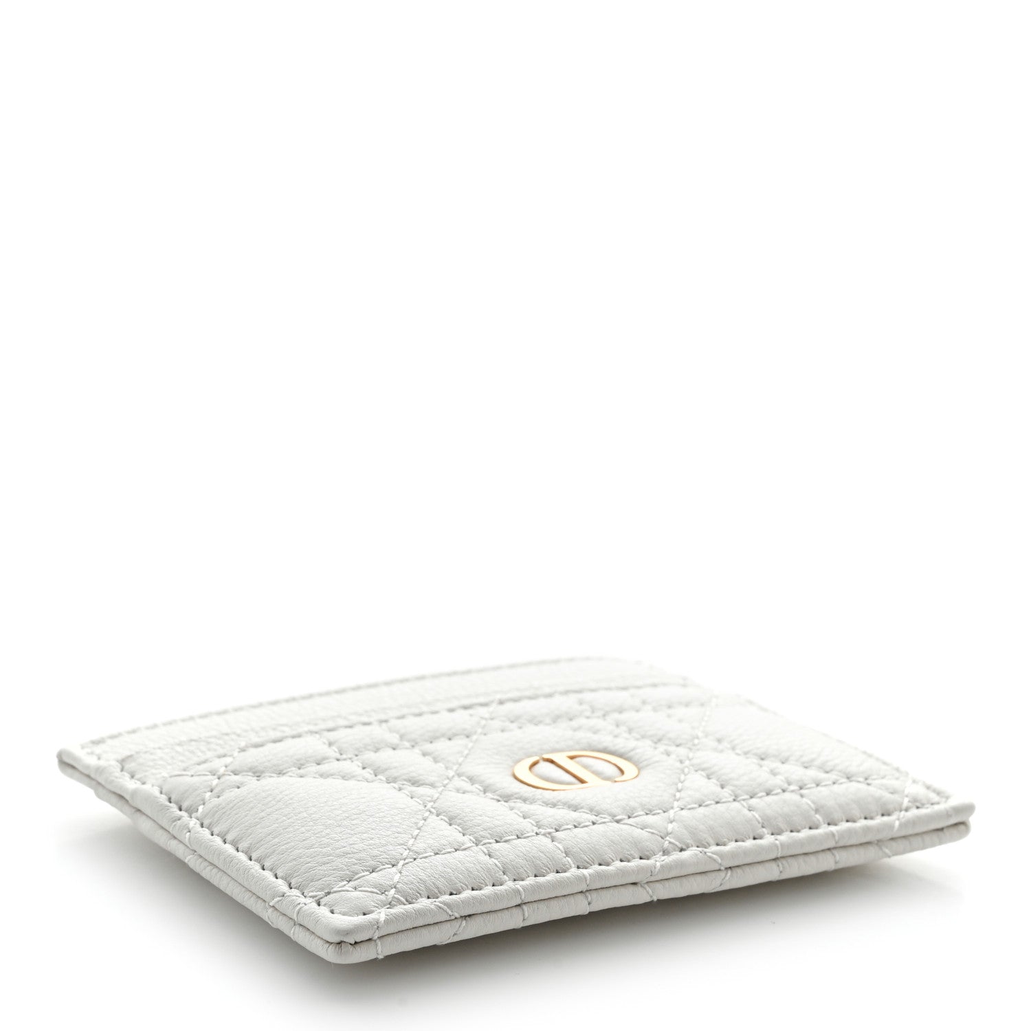 Christian Dior Supple Calfskin Cannage Caro Five-Slot Card Holder Latte 4 of 7