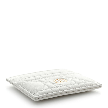 Christian Dior Supple Calfskin Cannage Caro Five-Slot Card Holder Latte 4 of 7