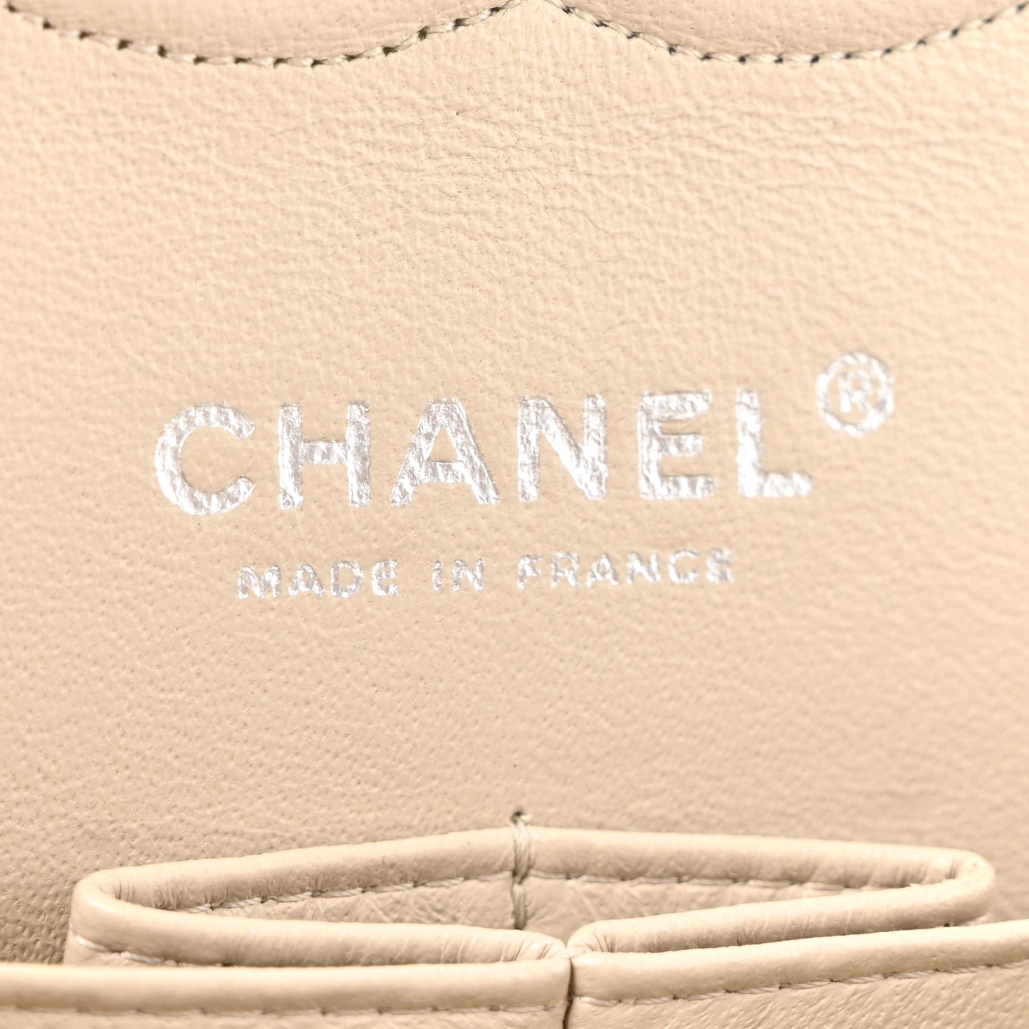 Lambskin Quilted Medium Double Flap Bijoux Chain Ivory