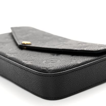 Louis Vuitton Empreinte Pochette Felicie Chain Wallet Black 10 of 10