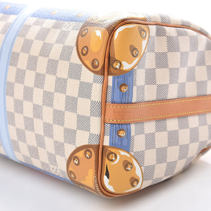 Louis Vuitton Damier Azur Summer Trunks Speedy Bandouliere 30 15 of 19