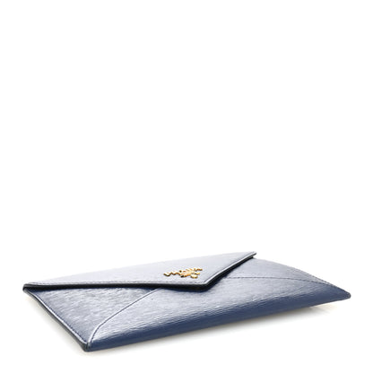 Prada Vitello Move Envelope Wallet Bluette 4 of 6