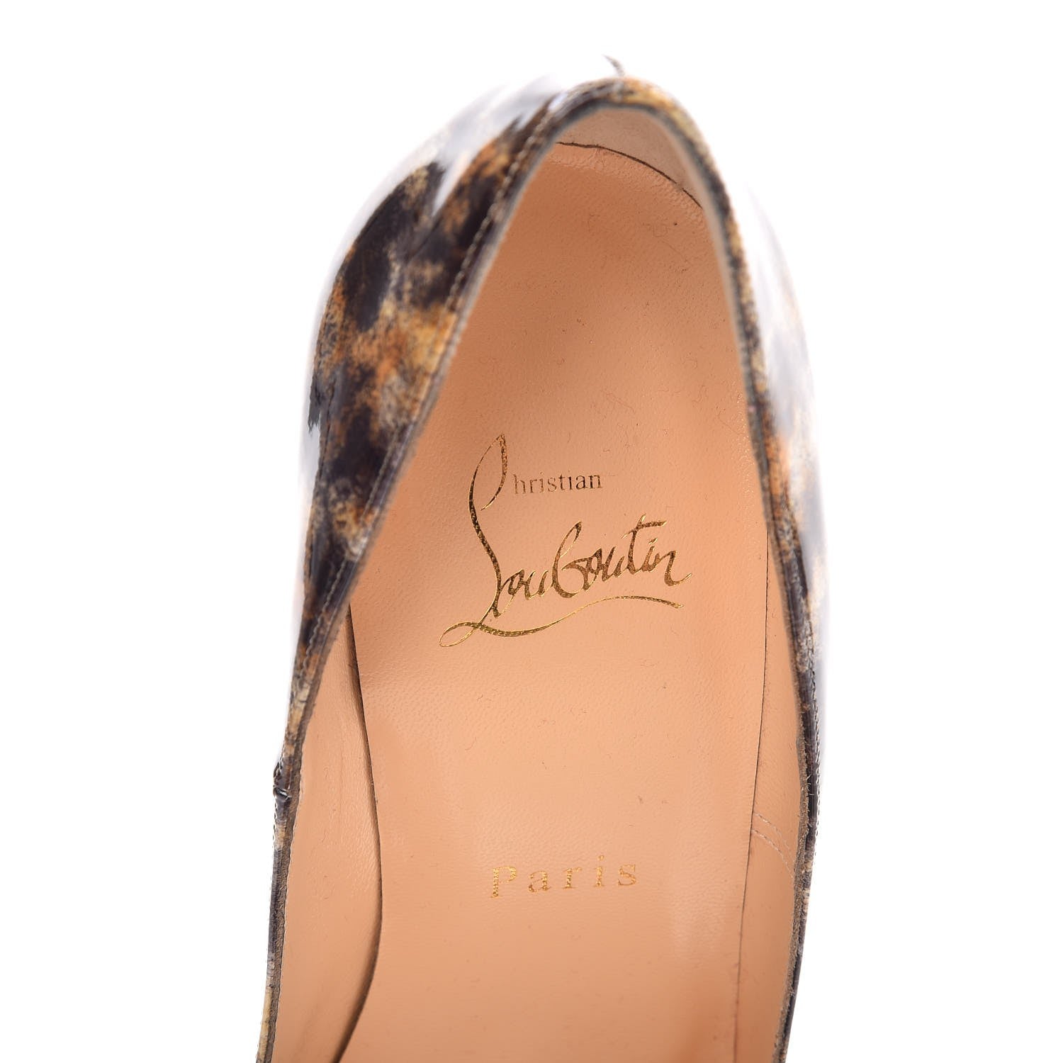 Christian Louboutin Patent Vernis Mouchete So Kate 120 Pumps 38 Black 6 of 9