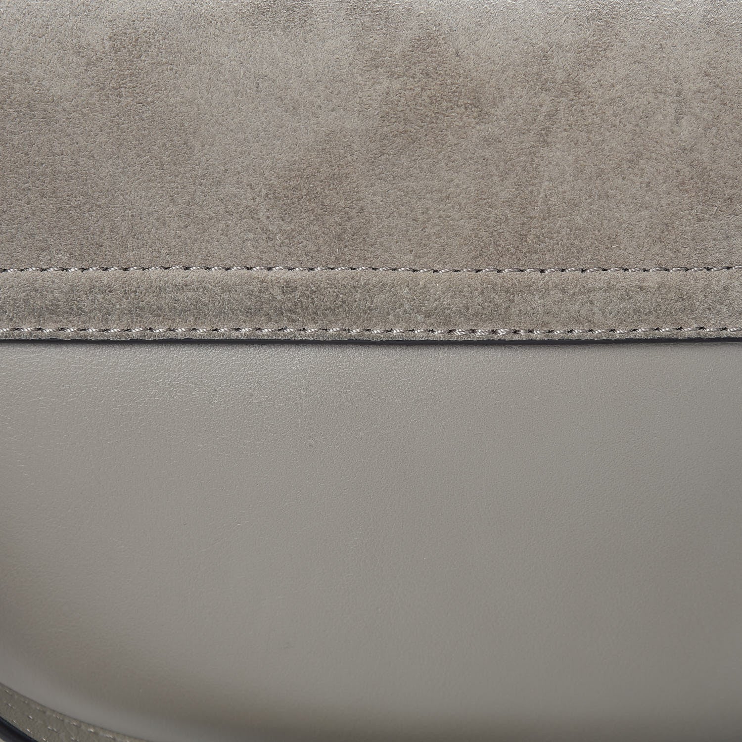 Chloe Suede Calfskin Small Faye Shoulder Bag Motty Grey 9 of 11