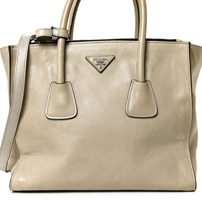 Prada Glace Calf Twin Pocket Tote Ghiaccio 9 of 17