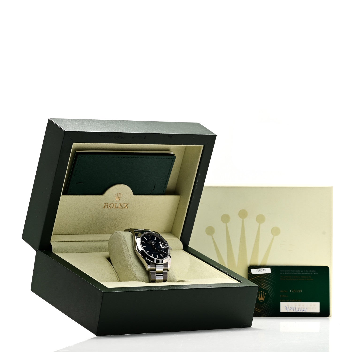 Rolex Stainless Steel 41mm Oyster Perpetual Datejust Watch Blue 126300 5 of 5