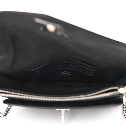 Louis Vuitton Soft Calfskin My Lockme Chain Pochette Black 5 of 10