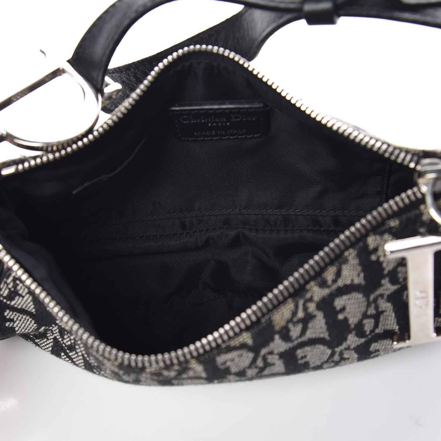 Christian Dior Monogram Shoulder Bag Black 5 of 7