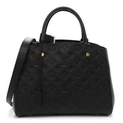 Louis Vuitton Empreinte Montaigne MM Black 1 of 9