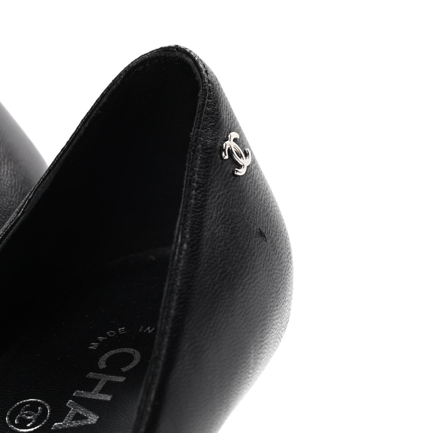 Lambskin Satin Cap Toe Pumps 37 Black