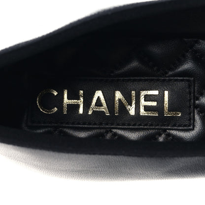 Chanel Lambskin Mary Jane Flats 38 Black 9 of 9