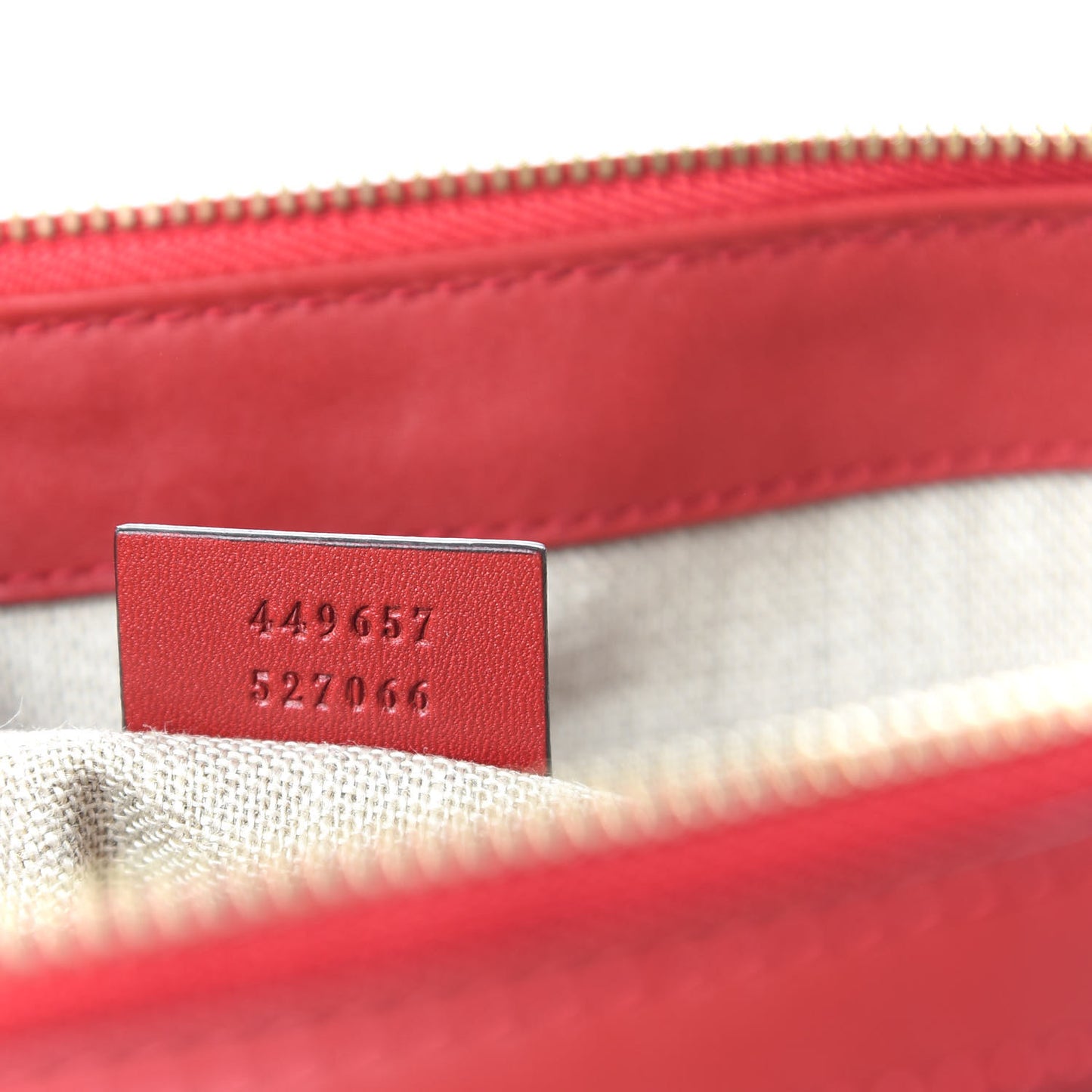 Soft Microguccissima Dome Satchel Red