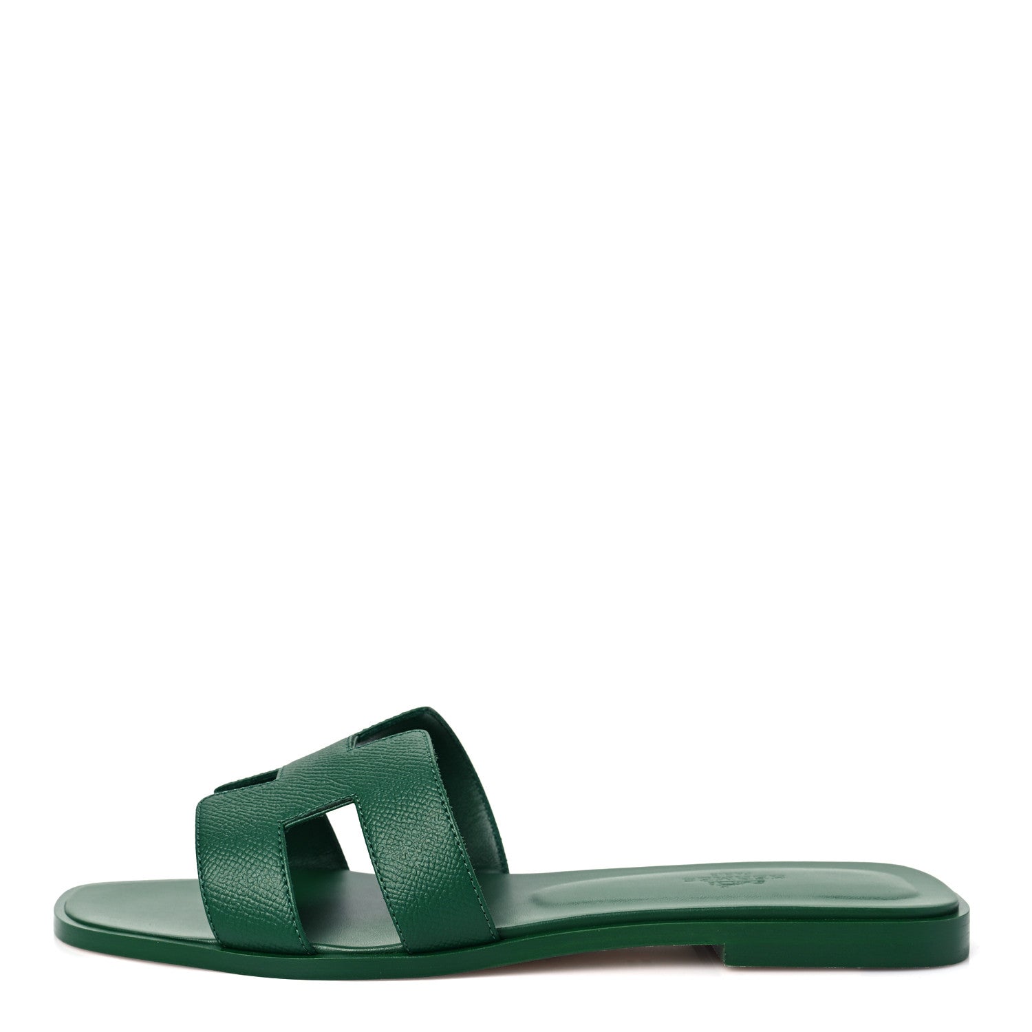 Hermes Epsom Oran Sandals 40 Vert Cactus 1 of 8