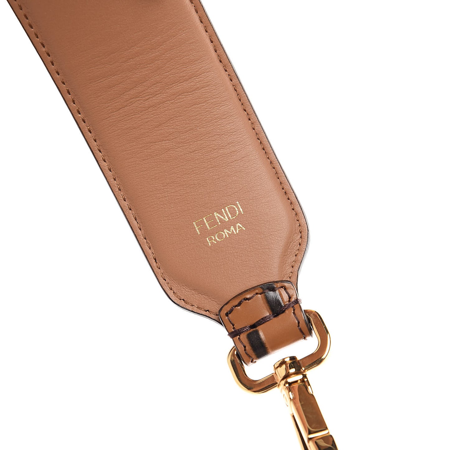 Calfskin FF 1974 Embossed Strap You Tobacco Black