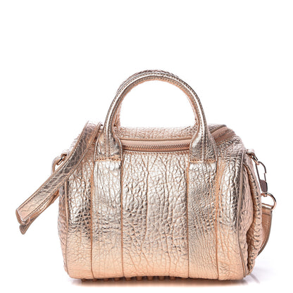 Alexander Wang Metallic Pebbled Lambskin Rockie Rose Gold Hardware 1 of 11
