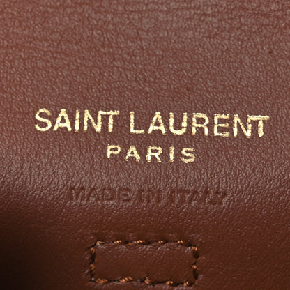 Saint Laurent Calfskin Kaia Airpods Micro Bag Vintage Brown Gold 6 of 14