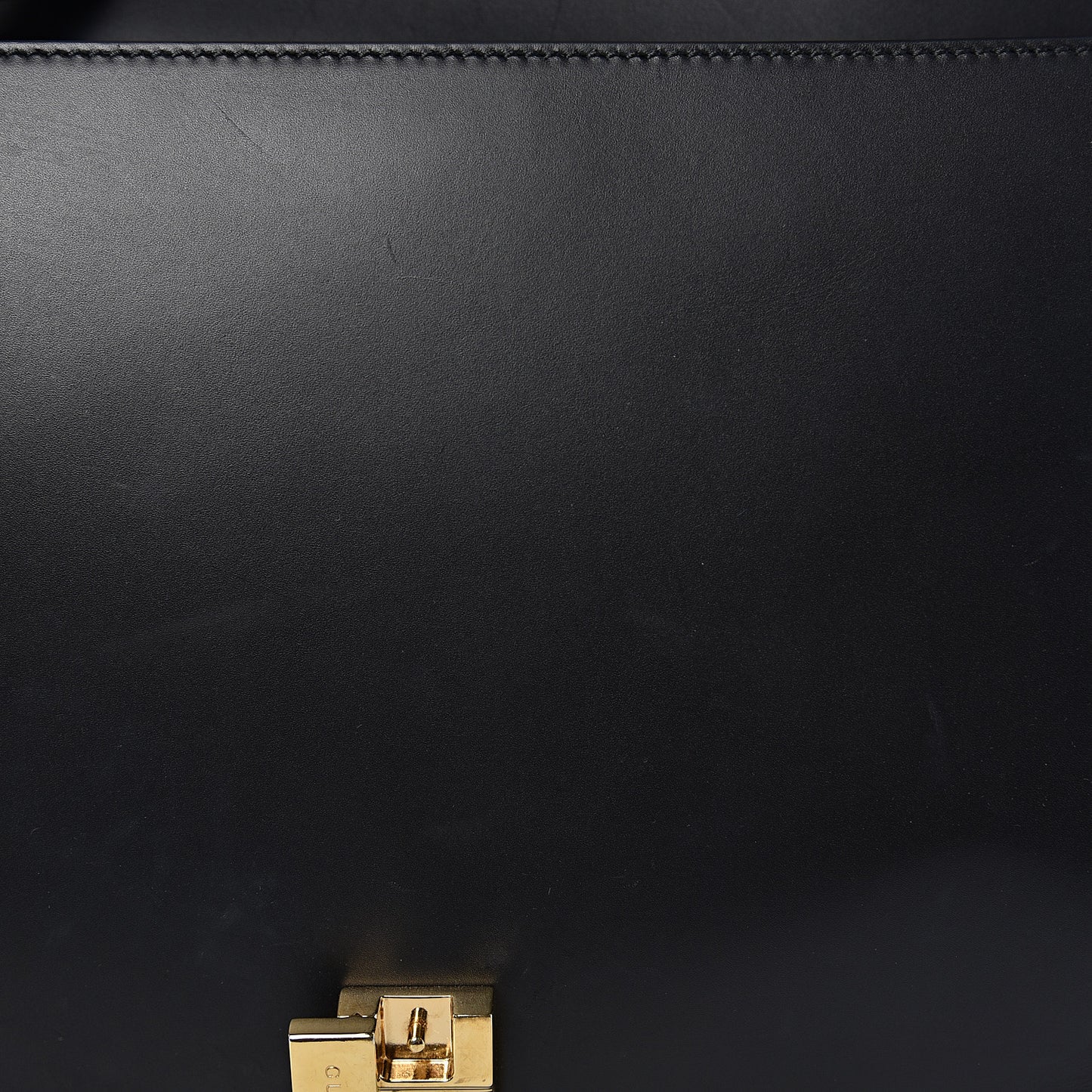 Calfskin Maxi Sylvie Top Handle Bag Black
